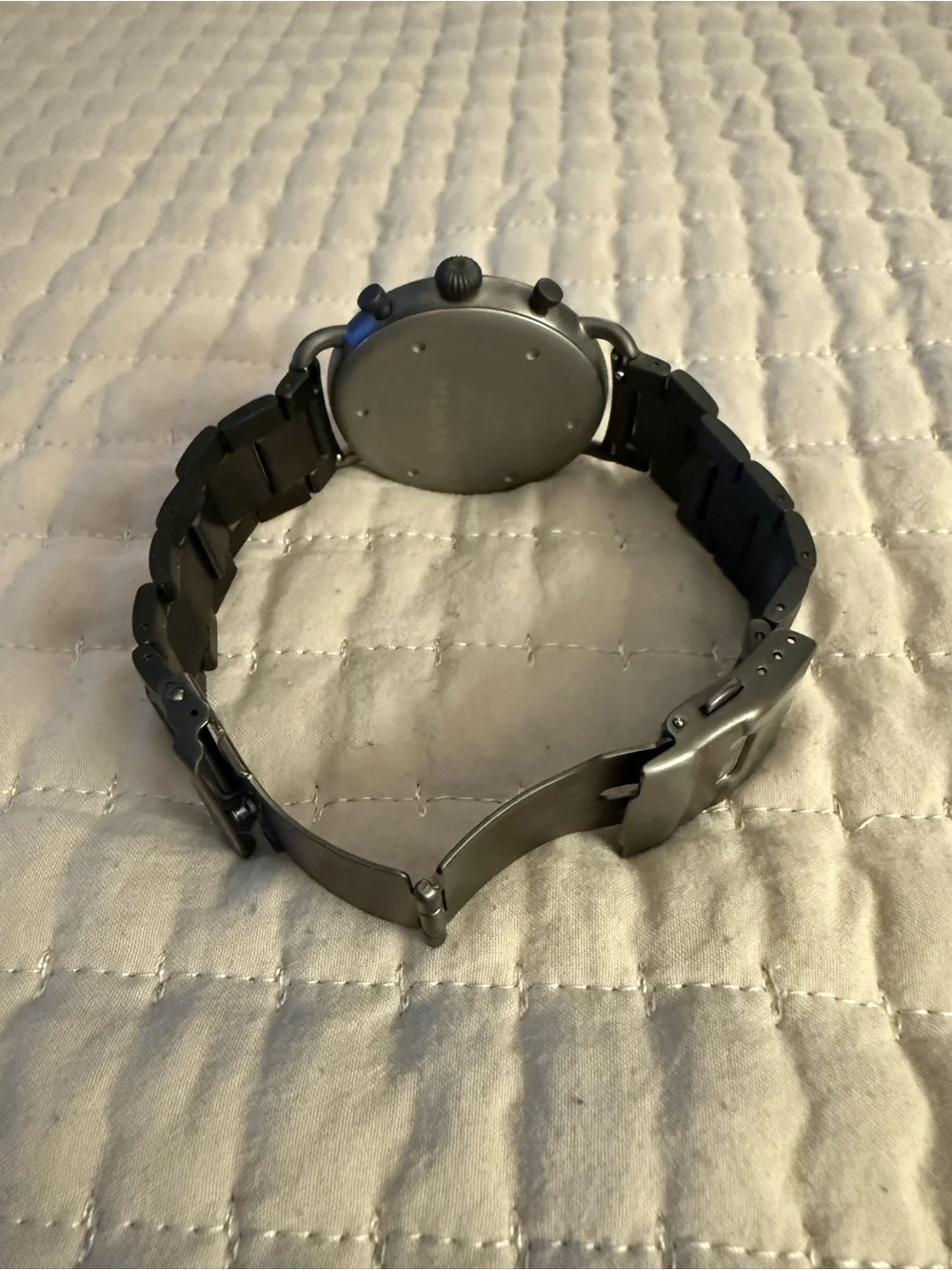 MVMT Men's Watch with Sage Green Dial and Gunmetal Bracelet